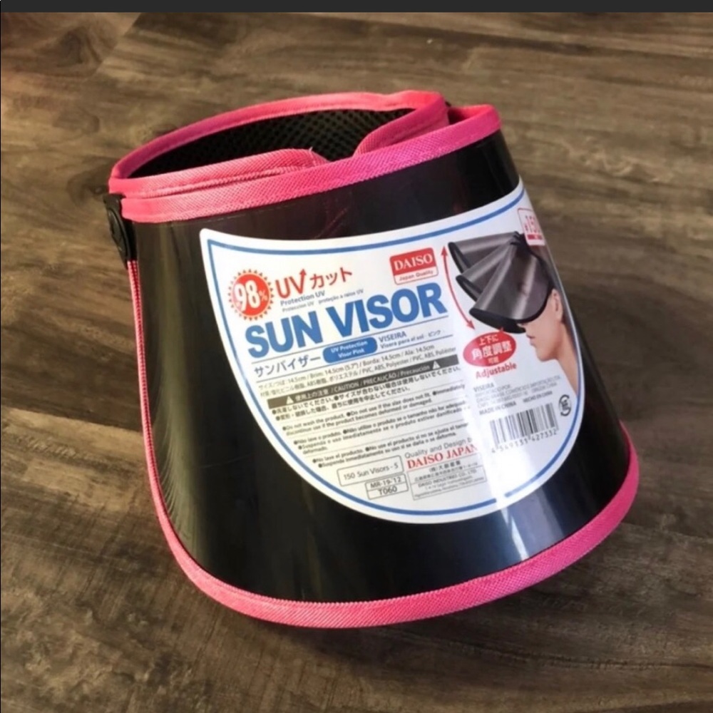 New UV Face Shield Visor Headband in Hot Pink